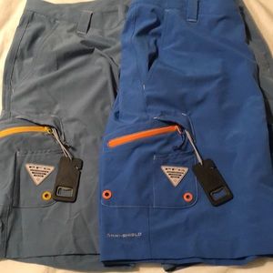 Columbia PFG Omni Shield shorts (2 pairs)